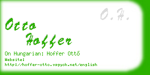 otto hoffer business card